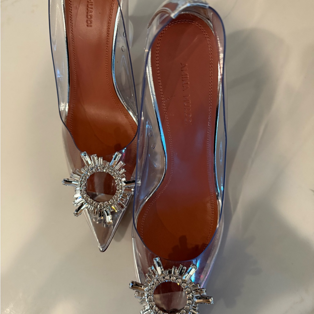 Brand New Amina Muaddi Heels Size 40